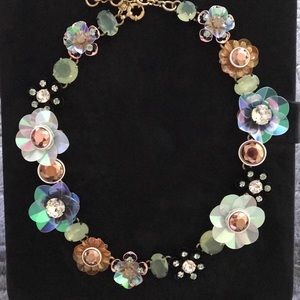 NEW J. CREW IRIDESCENT SEQUIN  NECKLACE. Sold out!